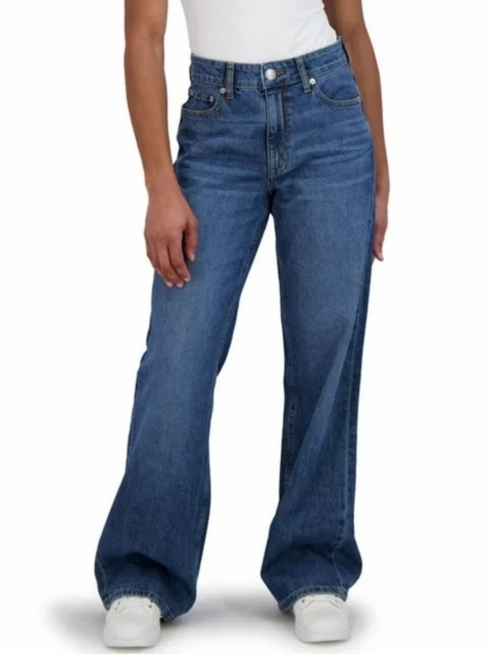 Aeropostale Women's Dark Blue Wide-Leg Jeans